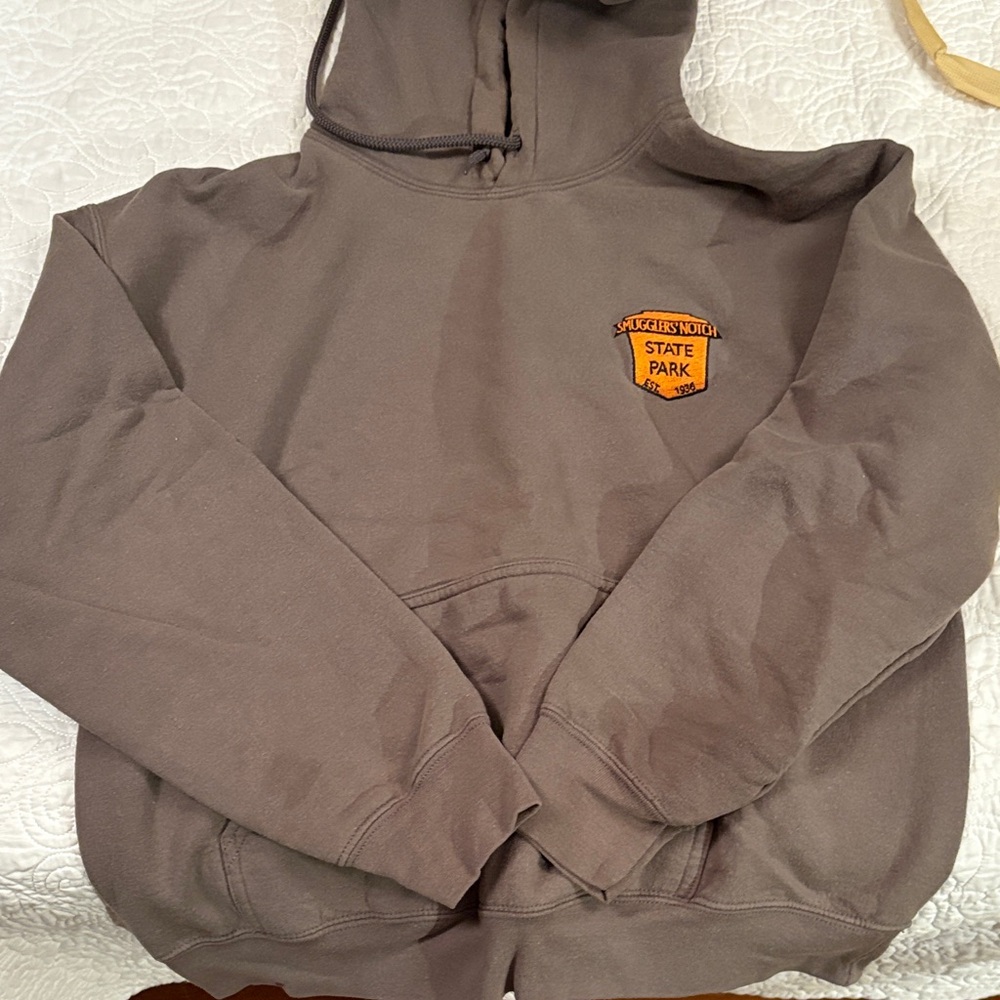 Gildan Brown Hooded Women's Sweater